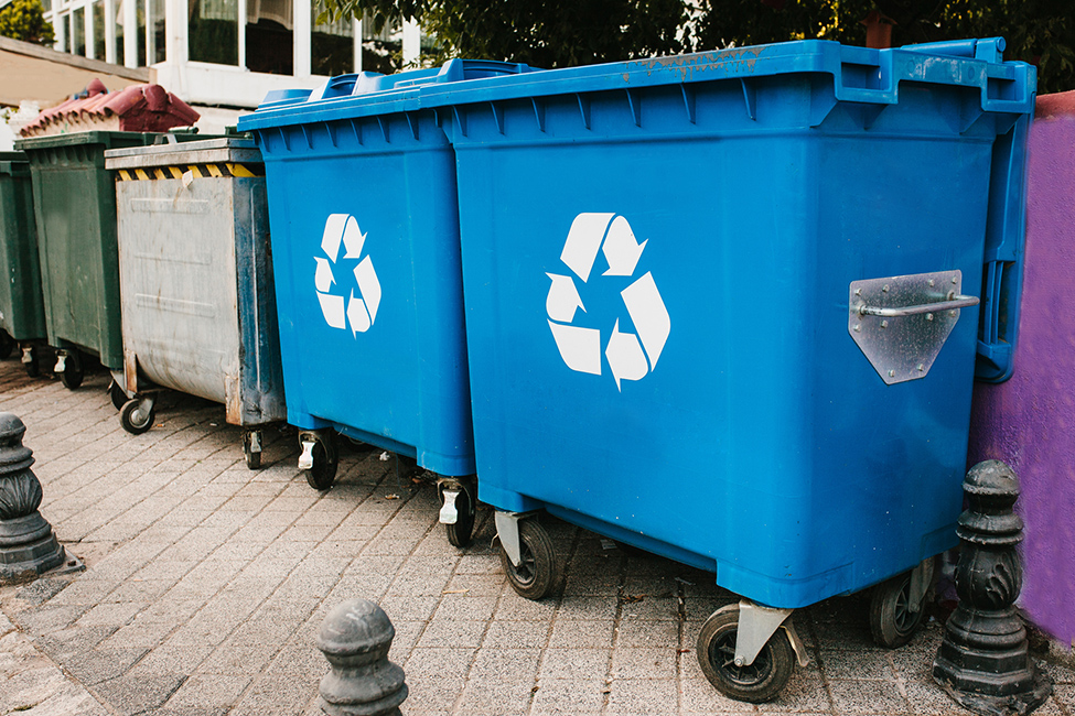 Recycling dumpster rental in San Diego
